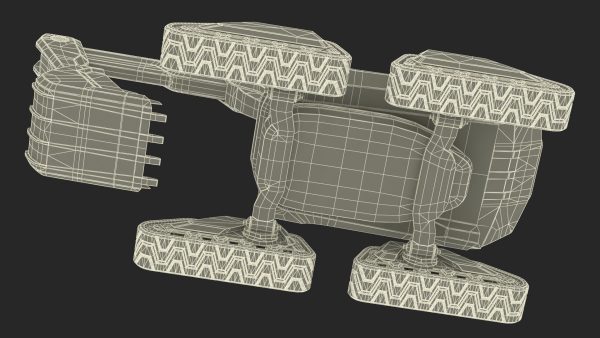 Excavator SciFi Concept Old Rigged