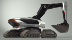 Excavator SciFi Concept Old Rigged