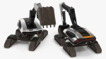 Excavator SciFi Concept Old Rigged