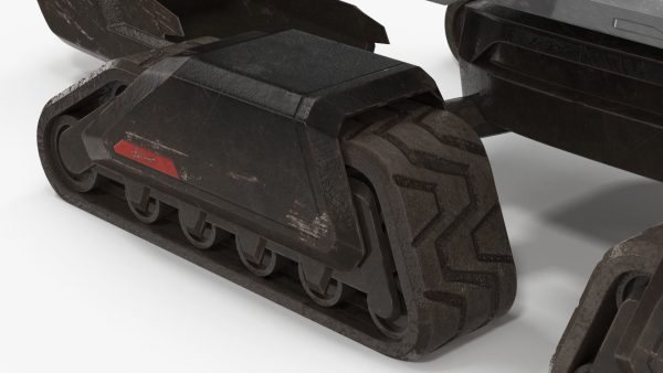 Excavator SciFi Concept Old Rigged