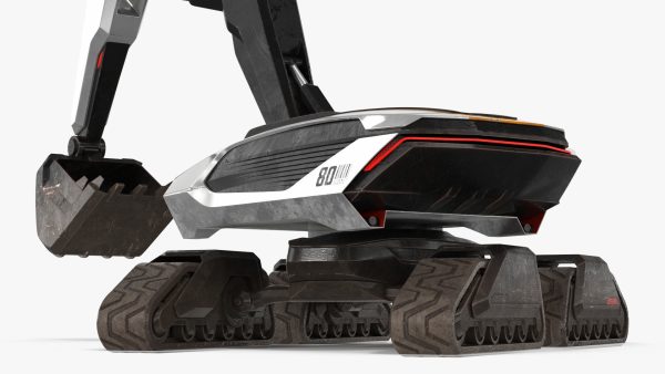 Excavator SciFi Concept Old Rigged