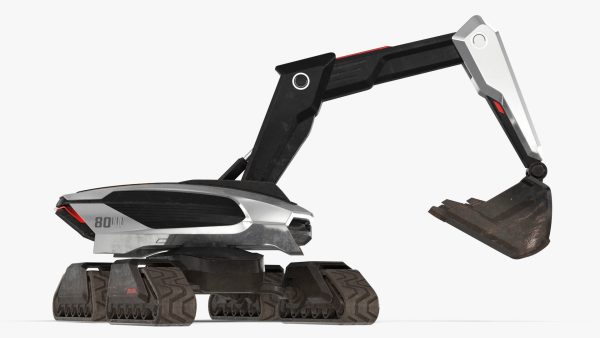 Excavator SciFi Concept Old Rigged