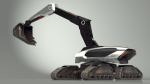 Excavator SciFi Concept Old Rigged