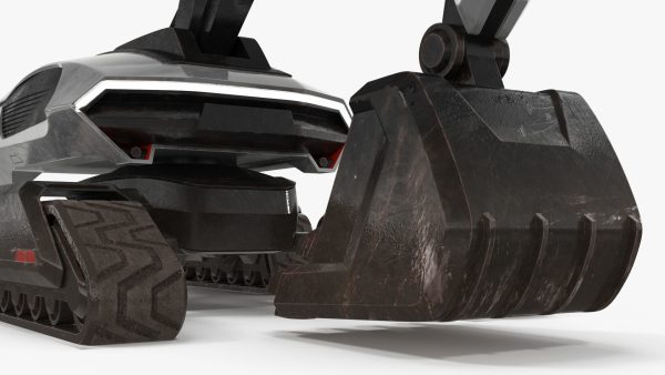 Excavator SciFi Concept Old Rigged