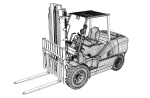 Excavator Tractor Forklift Komatsu
