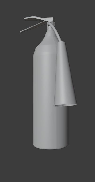 Extinguisher and bottles