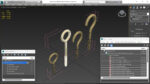 Eye Screw Hooks Set Gold