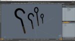Eye Screw Hooks Set Gold