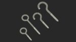 Eye Screw Hooks Set Gold