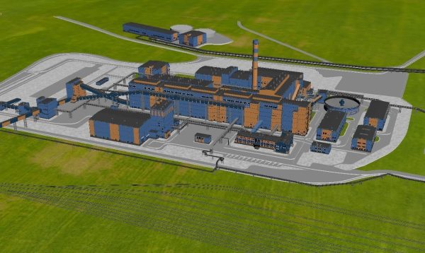 Factory site of nuclear power plant