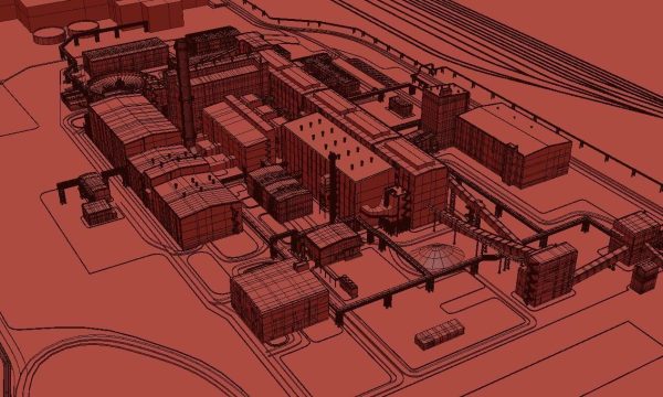 Factory site of nuclear power plant