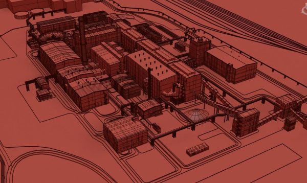 Factory site of nuclear power plant