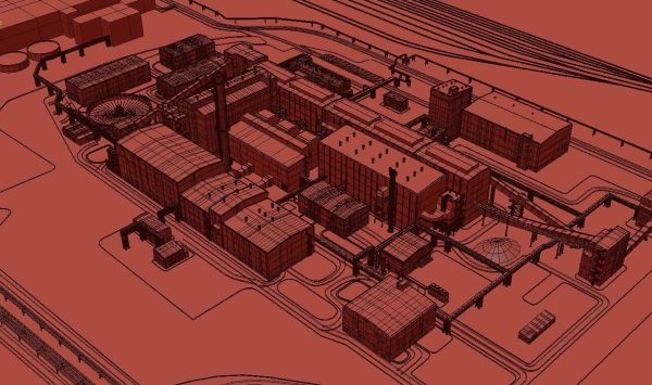 Factory site of nuclear power plant