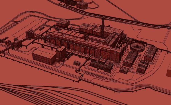 Factory site of nuclear power plant