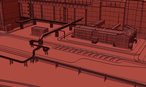 Factory site of nuclear power plant