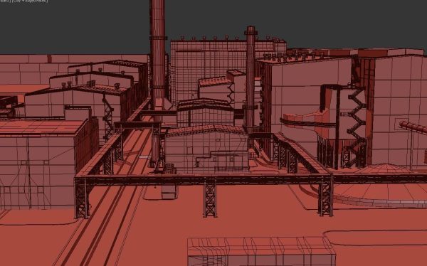 Factory site of nuclear power plant