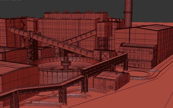 Factory site of nuclear power plant