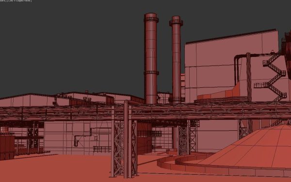 Factory site of nuclear power plant