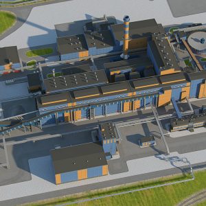 Factory site of nuclear power plant