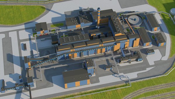 Factory site of nuclear power plant