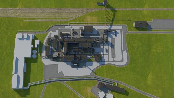 Factory site of nuclear power plant