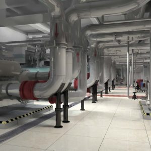 Factory engine workshop