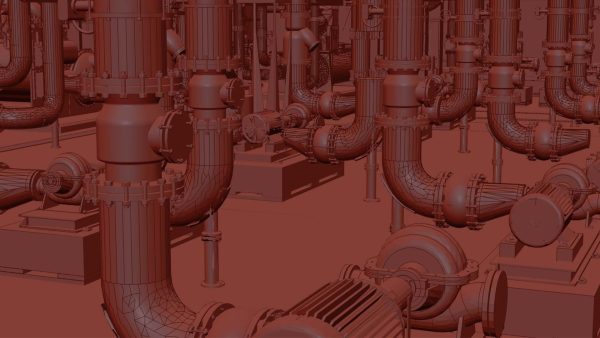 Factory engine workshop