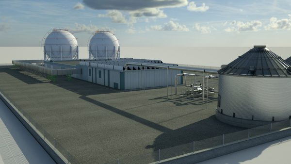 Factory industrial building 3D model