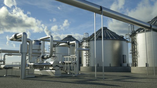 Factory industrial building 3D model