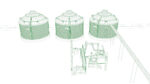 Factory industrial building 3D model