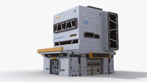 Factory Industrial Sci Fi x3