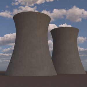Factory Smoke Towers Demolitions 3D Model Simulations
