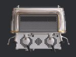 Faema e61 espresso machine and  FP Grinder with a coffee cup