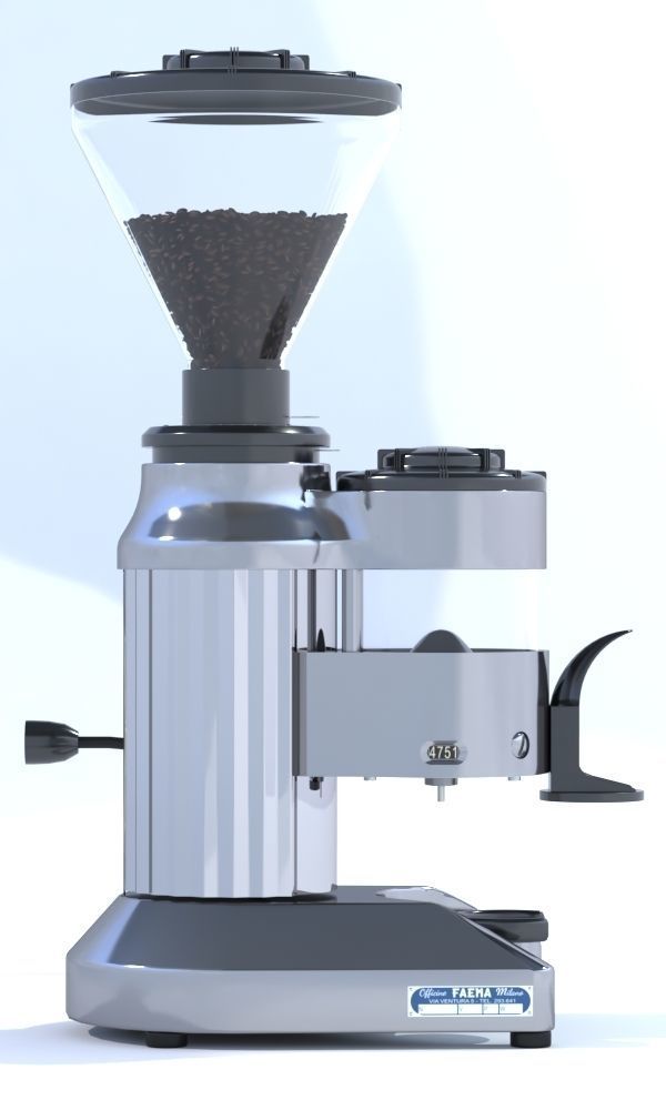 Faema e61 espresso machine and  FP Grinder with a coffee cup
