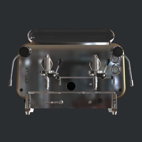 Faema e61 espresso machine and  FP Grinder with a coffee cup