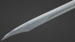 Falchion sword with Excalibur handle
