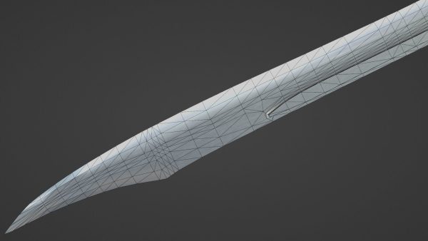 Falchion sword with Excalibur handle
