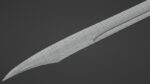 Falchion sword with Excalibur handle