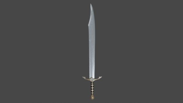 Falchion sword with Excalibur handle
