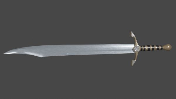 Falchion sword with Excalibur handle