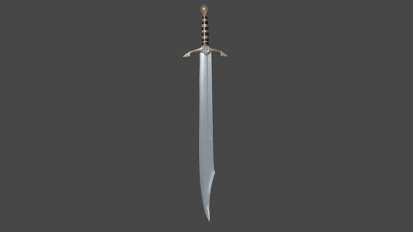 Falchion sword with Excalibur handle