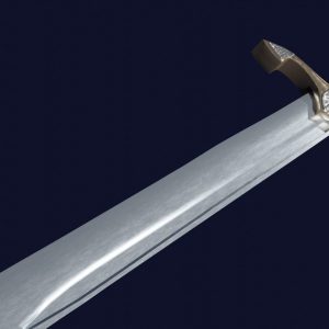 Falchion sword with Excalibur handle