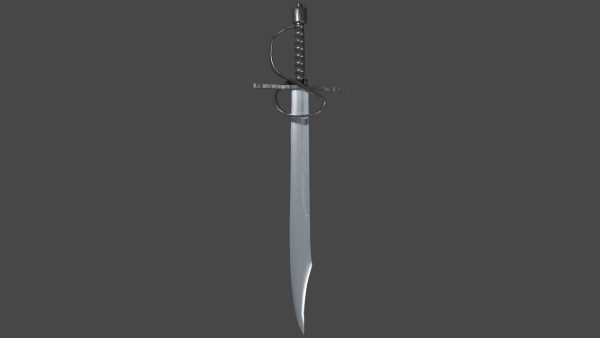 Falchion sword with Flamberge handle
