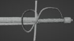 Falchion sword with Flamberge handle