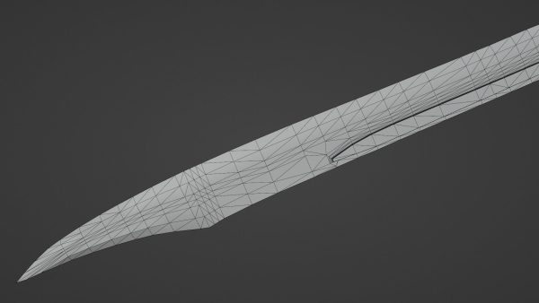 Falchion sword with Grossmesser handle
