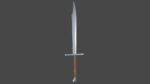 Falchion sword with Grossmesser handle