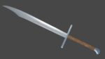 Falchion sword with Grossmesser handle