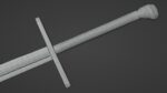 Falchion sword with Grossmesser handle