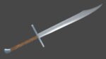 Falchion sword with Grossmesser handle