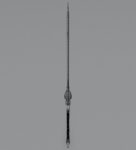 Fantasy blood sword 3D model